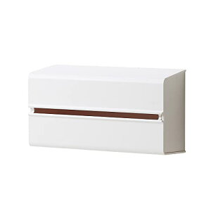 ideaco(�C�f�A�R) �ǂɎ��t���\ ���p�T�C�Y �y�[�p�[�^�I���z���_�[ �z���C�g WALL PT2 (�E�H�[���s�[�e�B�[�c�[)