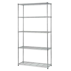 VECELO �X�`�[�����b�N ���[�I ���b�N 5�i ��90x���s35x����180cm �e�I�ω׏d50KG �I ���^�����b�N �L�b�`�����b�N �N�������b�L �h�K���H �Ɩ��p ���r���O/����/�L�b�`�� �V�F���t �L�b�`�����[