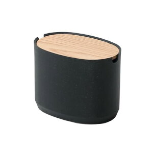 ideaco (CfAR)   Wt [ 18*s12*13.5cm Oval Box S High stone sand black/I[o{bNX STCY  Xg[ThubN