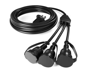 SUCCUL �d�������R�[�h 5M 3���� 12A �h�J�^ 1200W �h�� �d���R�[�h �����P�[�u�� ���O�p �d������ �h�J�^�R���Z���g �W���C���g �h�J�L���b�v�t (�h�J�^5M3���z�R�[�h)