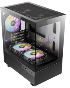 Micro-ATX�Ή� ixed mode RGB�t�@��5��W�����ڂ����s���[���X�ACX200M RGB Elite