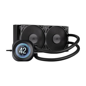 CORSAIR NAUTILUS 240 RS LCD �t��CPU �N�[���[ ? 2.1 �C���`IPS LCD �X�N���[�� ? RS120 �t�@�� ? 240/360mm ���W�G�[�^�[ ? Intel* LGA 1851/1700�AAMD* AM5/AM4 �ɑΉ� ? �f�C�W�[�`�F�[���ڑ��Ή� ? �u���b�N CW