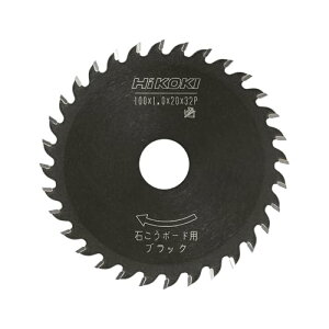 HiKOKI(ハイコーキ) チップソーブラック 石膏ボード用 径100mm 32枚刃 集じん丸のこ用 0032-5234