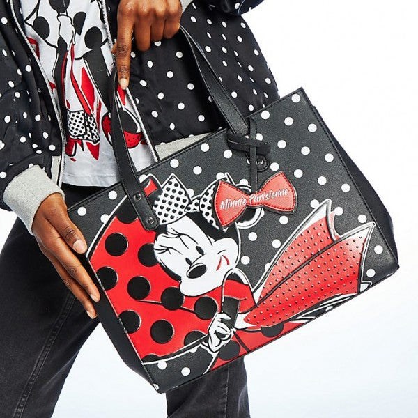 【あす楽】 ディズニー Disney US公式商品 ミニーマウス ミニー 手提げバッグ トートバッグ パリ おしゃれ かわいい バック かばん 鞄  [並行輸入品] Minnie Mouse Parisienne Purse グッズ ストア プレゼント ギフト クリスマス 誕生日 人気 |