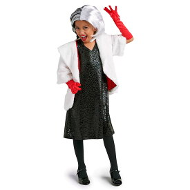 【あす楽】 ディズニー Disney US公式商品 101匹わんちゃん クルエラ ド ヴィル クルエラデビル ヴィランズ コスチューム 衣装 ドレス 服 コスプレ ハロウィン ハロウィーン 子供 キッズ 女の子 男の子 [並行輸入品] Cruella De Vil Costume for Kids ? 101 Da
