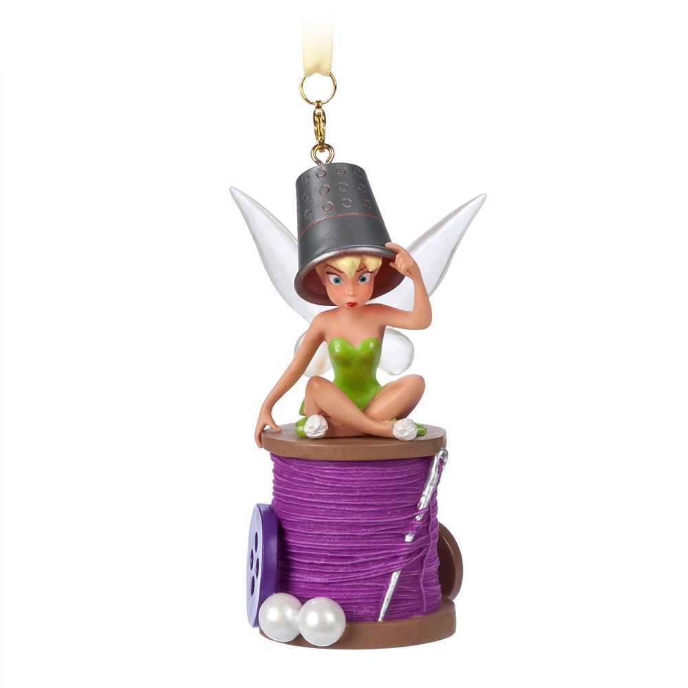 【取寄せ】 ディズニー Disney US公式商品 ティンカーベル ピーターパン オーナメント クリスマスツリー 飾り デコレーション 光る  ライトアップ スケッチブック [並行輸入品] Tinker Bell Light-Up Living Magic Sketchbook  Ornament ? 