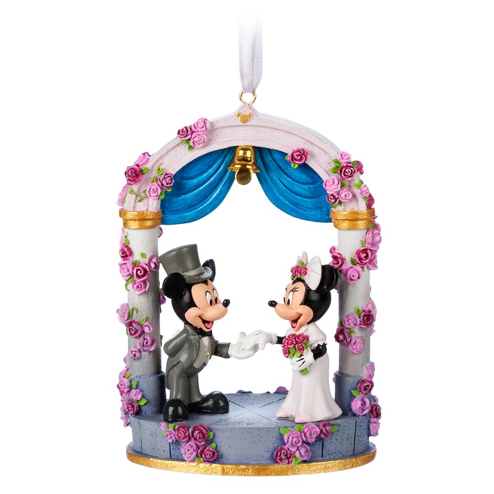 【取寄せ】 ディズニー Disney US公式商品 ミッキーマウス ミッキー ミニーマウス ミニー オーナメント クリスマスツリー 飾り  デコレーション ウェディング [並行輸入品] Mickey and Minnie Mouse Figural Wedding Ornament グッズ  ストア