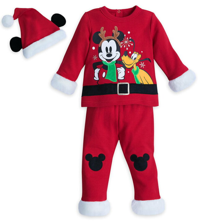 楽天市場 あす楽 ディズニー Disney Us公式商品 ミッキーマウス プルート Pluto ニット コスチューム サンタ クリスマス 上着 トップス 服 セット ベビー 赤ちゃん 幼児 女の子 男の子 並行輸入品 Mickey Mouse And Holiday Knit Set For Baby ビーマジカル楽天市場店