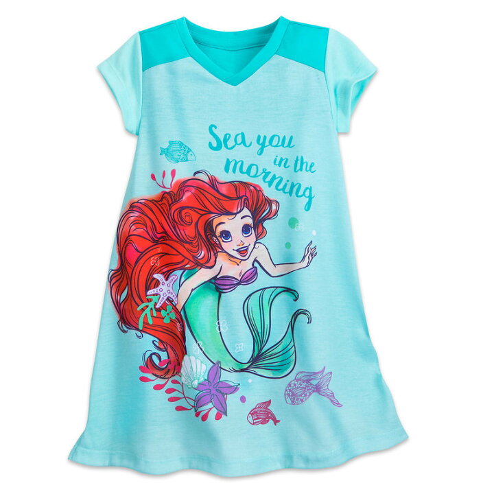 楽天市場 1 2日以内に発送 ディズニー Disney Us公式商品 リトルマーメイド アリエル Ariel プリンセス パジャマ 寝巻き 部屋着 服 女の子用 子供用 女の子 ガールズ 子供 並行輸入品 Nightshirt For Girls グッズ ストア プレゼント ギフト 誕生日 人気