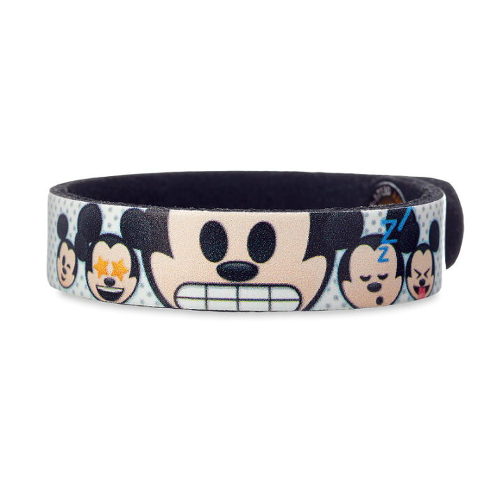 楽天市場 取寄せ ディズニー Disney Us公式商品 ミッキーマウス ブレスレット ジュエリー アクセササリー 絵文字 えもじ 並行輸入品 Mickey Mouse Emoji Leather Bracelet Personalizable グッズ ストア プレゼント ギフト 誕生日 人気 クリスマス 誕生日