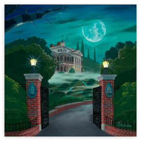 【取寄せ】 ディズニー Disney US公式商品 ホーンテッドマンション 絵画 絵 アート ジクリー ジークレー ジクリー版画 インテリア 装飾 限定版 限定 ミカエルプロヴェンザ [並行輸入品] 'Welcome to The Haunted Mansion'' Giclee by Michael Provenza ? Limited Edition グ