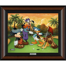【取寄せ】 ディズニー Disney US公式商品 ミッキーマウス ミッキー 限定版 ティムロジャーソン 限定 キャンバス フレーム付き 額付き [並行輸入品] Mickey Mouse and Friends ''Fabulous Foursome'' by Tim Rogerson Framed Canvas Artwork ? Limited Edition グッズ スト