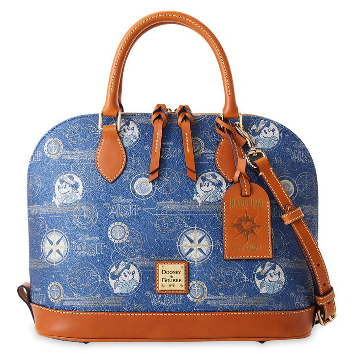 楽天市場 取寄せ ディズニー Disney Us公式商品 ドゥニーバーク Dooney Bourke クルーズライン ディズニークルーズライン 手提げバッグ かばん バック バッグ 鞄 並行輸入品 Wish Satchel Bag Cruise Line グッズ ストア プレゼント ギフト クリスマス 誕生日