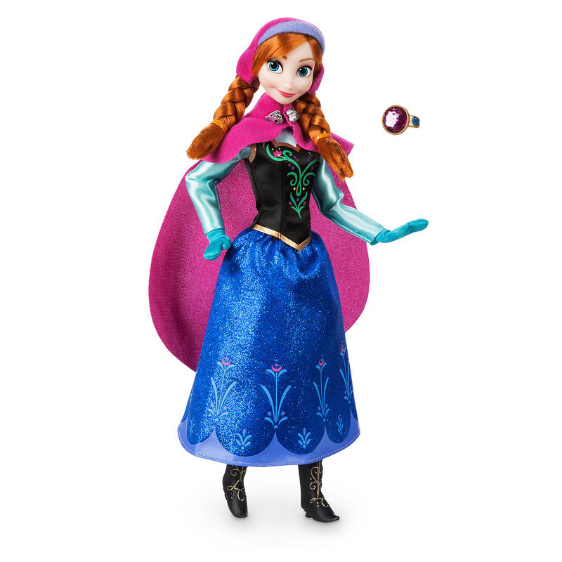 【1-2日以内に発送】 ディズニー Disney US公式商品 アナと雪の女王 アナ雪 アナ プリンセス クラシックドール 人形 指輪付き 指輪  リング おもちゃ フィギュア [並行輸入品] Anna Classic Doll with Ring - Frozen 11 1/2'' グッズ  ストア 