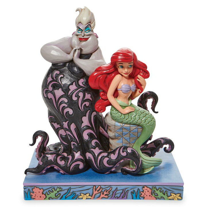楽天市場 取寄せ ディズニー Disney Us公式商品 リトルマーメイド アリエル Ariel プリンセス アースラ 魔女 ヴィランズ ビランズ 置物 フィギュア ジムショア 人形 おもちゃ 並行輸入品 And Ursula Deep Trouble Figure By Jim Shore The Little Mermaid