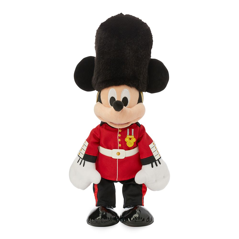 【取寄せ】 ディズニー Disney US公式商品 ミッキーマウス ミッキー 小サイズ ぬいぐるみ 人形 おもちゃ 40cm [並行輸入品]  Mickey Mouse Queen's Guard Plush ? United Kingdom World Showcase Small 16''  グッズ 