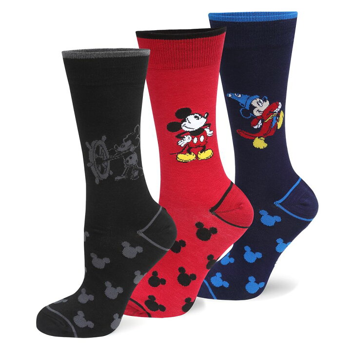 楽天市場 取寄せ ディズニー Disney Us公式商品 ミッキーマウス ミッキー 靴下セット ソックス 服 セット 靴下 下着 メンズ 大人 男性 並行輸入品 Mickey Mouse Sock Set For Men グッズ ストア プレゼント ギフト クリスマス 誕生日 人気 ビーマジカル楽天市場店