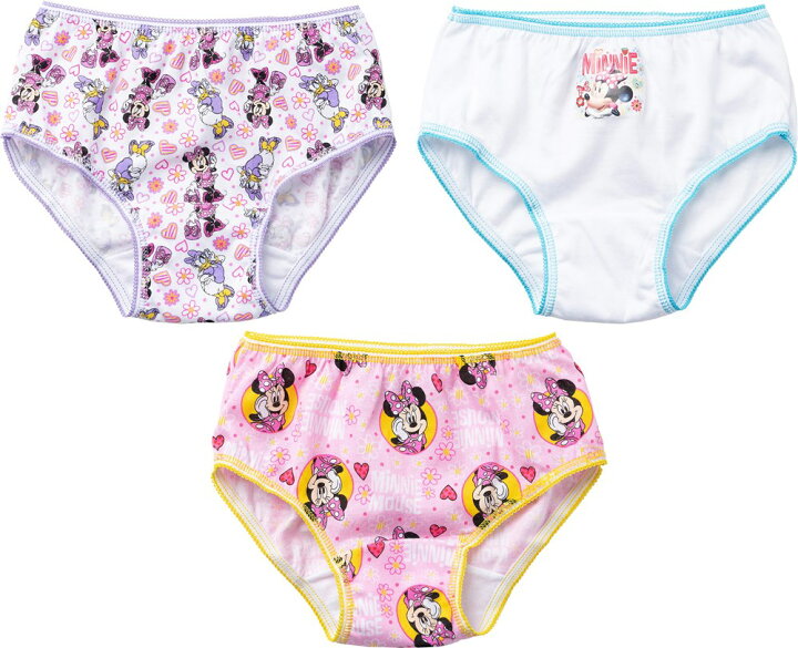 楽天市場 あす楽 2 3歳 4歳 ディズニー ミニー ミニーマウス パンツ 下着 3枚組 女の子 女子 女児 子供 子供用 キッズ ショーツ 下着 肌着 子供下着 ジュニア キャラクター 女児ショーツ 子どもパンツ 子供服 服 並行輸入品 Disney クリスマス 誕生日 プレゼント