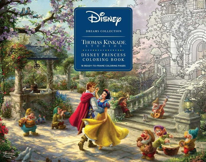 楽天市場 あす楽 ディズニー Disney プリンセス ディズニードリームコレクション 塗り絵 ぬりえ 42ページ 35cm X 28cm 塗絵 塗りえ ぬり絵本 アート デザイン ノート 絵画 Thomas Kinkade トーマスキンケード 並行輸入品 Disney Dreams Collection Thomas Kinkade