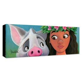 【取寄せ】 ディズニー Disney US公式商品 モアナと伝説の海 モアナ ワイアリキ 限定版 限定 キャンバス 絵画 アート インテリア 絵 飾り アートワーク [並行輸入品] 'Moana's Sidekick'' Gicl?e on Canvas by Michelle St. Laurent ? Limited Edition グッズ ストア プ