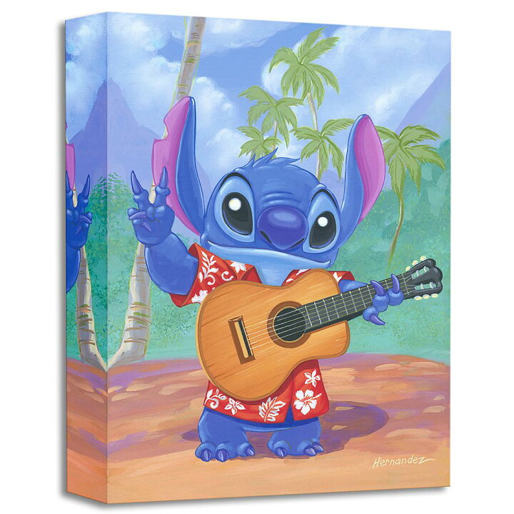 楽天市場 取寄せ ディズニー Disney Us公式商品 スティッチ リロとスティッチ 絵画 アート インテリア 絵 飾り アートワーク キャンバス 並行輸入品 Stitch Warm Aloha Gicl E By Manuel Hernandez グッズ ストア プレゼント ギフト クリスマス 誕生日 人気