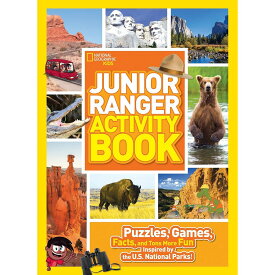 【取寄せ】 ディズニー Disney US公式商品 ナショナルジオグラフィック パズル おもちゃ ゲーム 玩具 アクティビティブック 塗り絵 [並行輸入品] Junior Ranger Activity Book: Puzzles， Games， Facts， and Tons More Fun Inspired by the U. S. National Parks ? Geogra