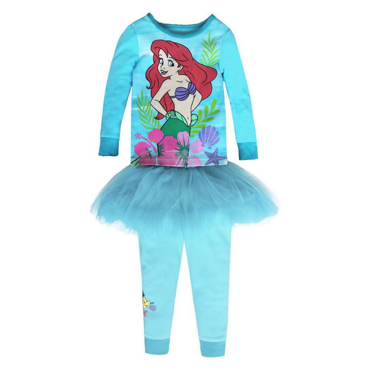 楽天市場 あす楽 ディズニー Disney Us公式商品 リトルマーメイド アリエル Ariel プリンセス チュチュ スカート 服 パジャマ 寝巻き 部屋着 セット 女の子用 子供用 女の子 ガールズ 子供 並行輸入品 Pj Pals And Tutu Set For Girls The Little Mermaid