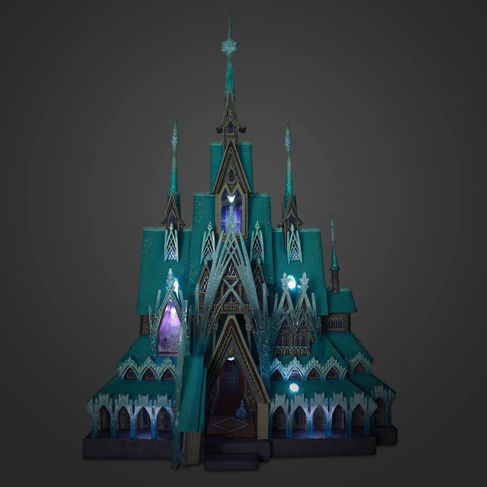 在庫あり 即納 あす楽 ディズニー Disney Us公式商品 アナと雪の女王 アナ雪 プリンセス フィギュア 置物 人形 光る ライトアップ 限定 城 キャッスル コレクション 並行輸入品 Frozen Castle Light Up Figurine Collection Limited Release グッズ ストア プレゼン