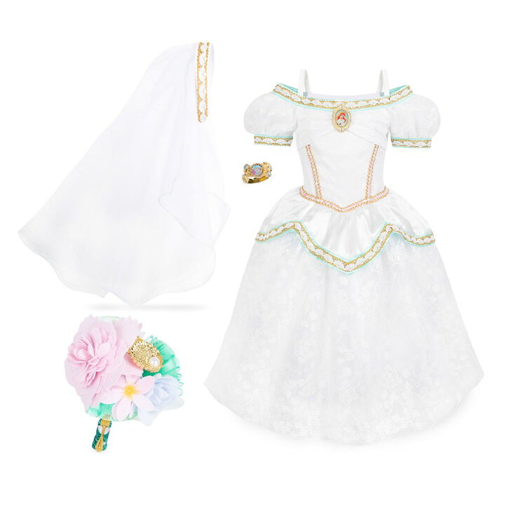 楽天市場 取寄せ ディズニー Disney Us公式商品 リトルマーメイド アリエル Ariel プリンセス ドレス 洋服 アクセサリー セット ウェディング 子供 キッズ 女の子 男の子 並行輸入品 Wedding Dress And Accessory Set For Kids The Little Mermaid グッズ ストア