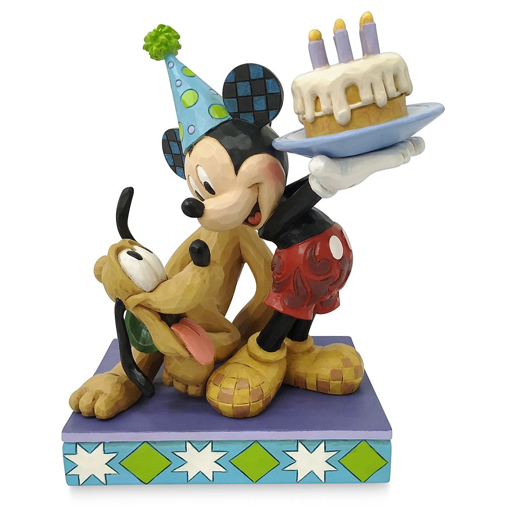 【取寄せ】 ディズニー Disney US公式商品 ミッキーマウス ミッキー プルート Pluto 置物 フィギュア ジムショア 人形 おもちゃ  バースデー 誕生日 パーティー [並行輸入品] Mickey Mouse and ''Happy Birthday， Pal!'' Figure by 