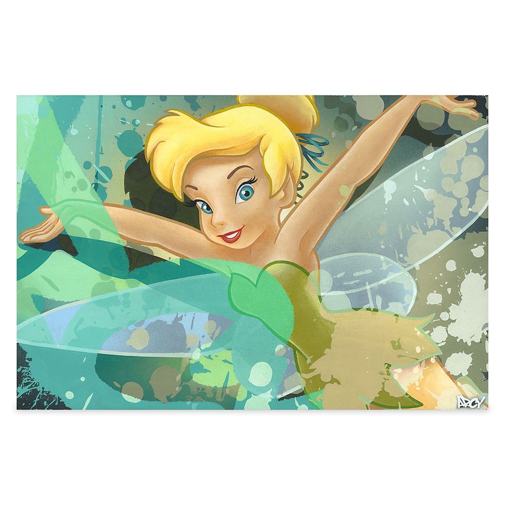 【取寄せ】 ディズニー Disney US公式商品 ティンカーベル 絵画 絵 アート ジクリー ジークレー ジクリー版画 インテリア 装飾 限定版  限定 キャンバス [並行輸入品] 'Tinker Bell'' Giclee on Canvas by ARCY ? Limited Edition 