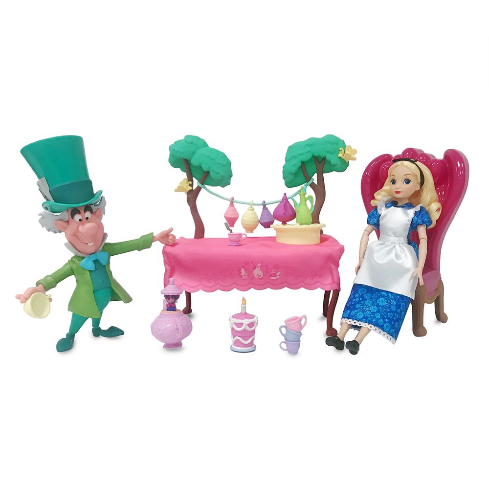 【取寄せ】 ディズニー Disney US公式商品 アリス ふしぎの国のアリス おもちゃ 玩具 トイ クラシックドール 人形 ドール フィギュア  セット パーティー ティーパーティー [並行輸入品] Alice in Wonderland Tea Party Classic Doll Play 