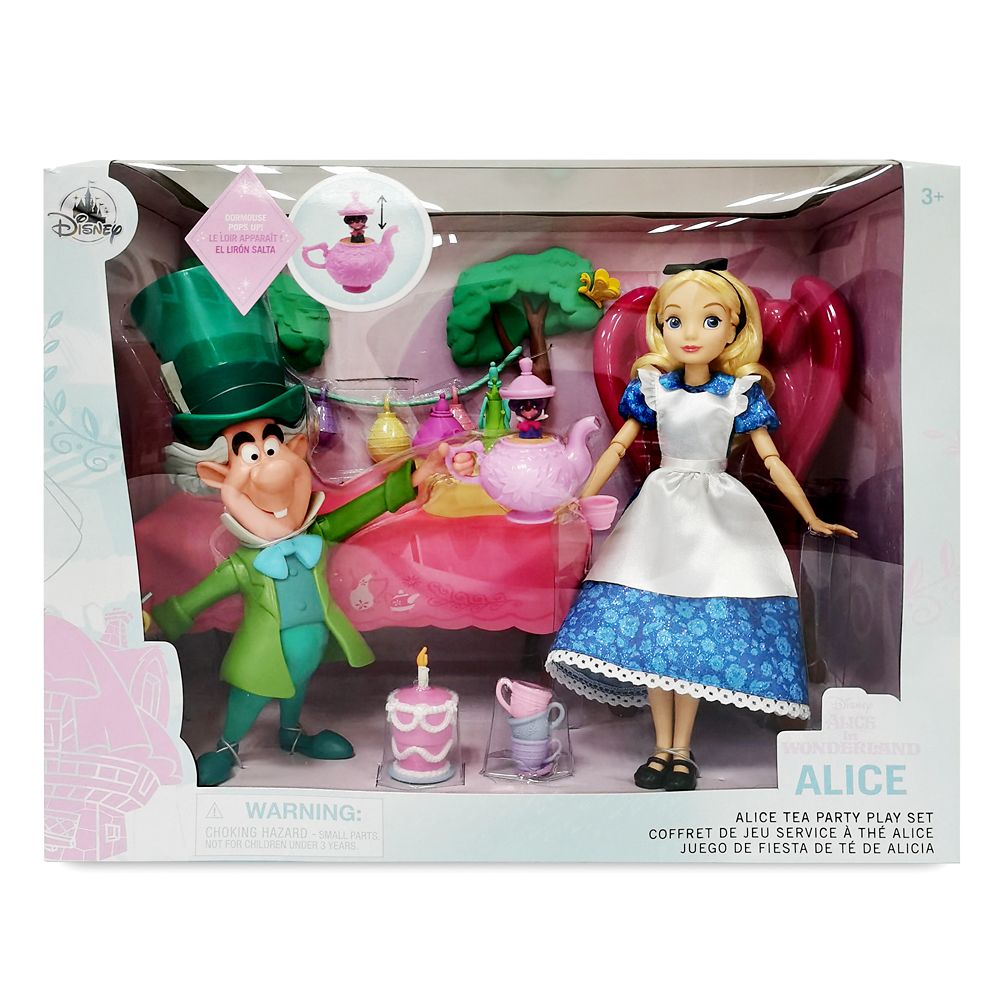 【取寄せ】 ディズニー Disney US公式商品 アリス ふしぎの国のアリス おもちゃ 玩具 トイ クラシックドール 人形 ドール フィギュア  セット パーティー ティーパーティー [並行輸入品] Alice in Wonderland Tea Party Classic Doll Play 
