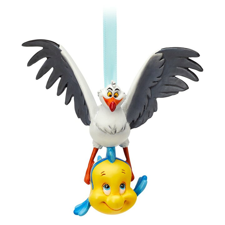 楽天市場 あす楽 ディズニー Disney Us公式商品 リトルマーメイド アリエル Ariel プリンセス フランダー さかな 魚 オーナメント クリスマスツリー 飾り デコレーション スケッチブック 並行輸入品 Flounder And Scuttle Sketchbook Ornament The Little