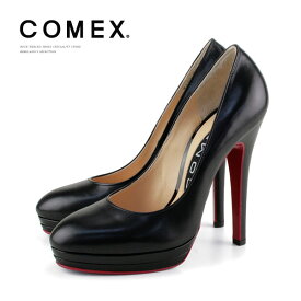 コメックス パンプス ヒール13cm ラウンドトゥ ピンヒール 定番 プラットフォーム COMEX ヒール (7193) 美脚 結婚式 靴 【送料無料】