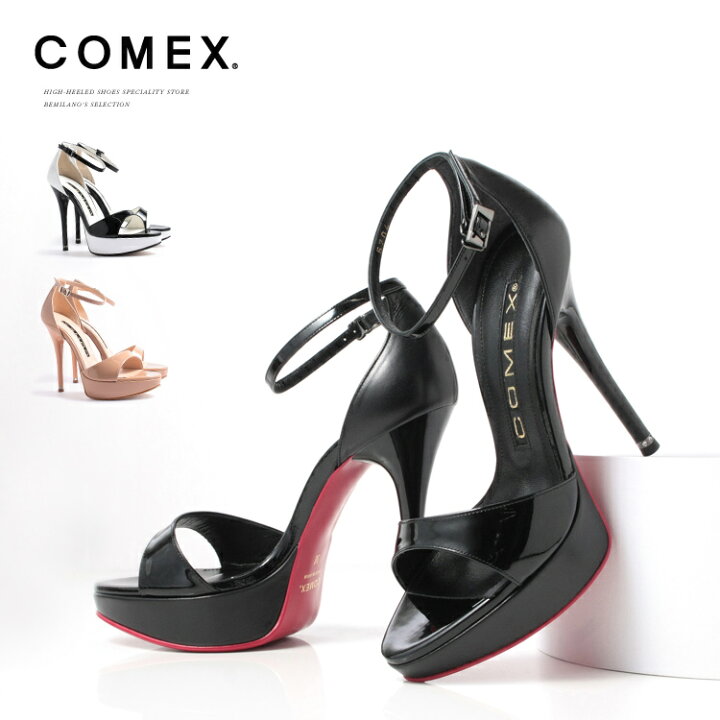 楽天市場】【SALE】COMEX サンダル ハイヒール オープントゥ パンプス 