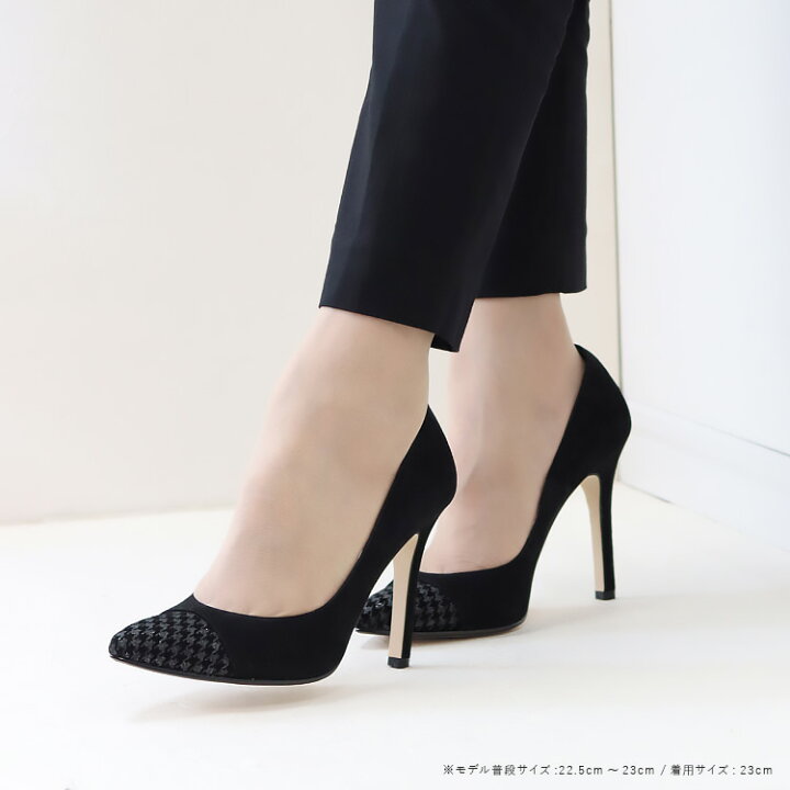 COMEX オープントゥ シューズ 22.5cm 黒 ヒール約10cm（COMEX 