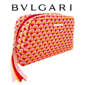 ブルガリ レッド＆オレンジポーチ(001) (ノベルティ) 【BVLGARI】【W_120】