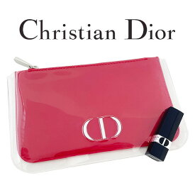 クリスチャンディオール レッドエナメルポーチ+ルージュ ディオール #999V セット (ノベルティ)【Christian Dior】【W_92】【メール便可】