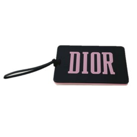 クリスチャンディオール ポケットミラー (ノベルティ) #ブラック＆ピンク 【Christian Dior】【メール便可】