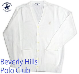 ビバリーヒルズポロクラブ 春夏用 スクール カーディガン(綿100％)BEVERLY HILLS POLO CLUB　SCHOOL　ホワイト スクールカーディガン 【532P19Apr16】