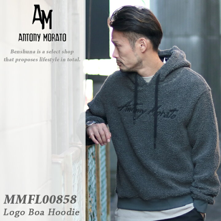 楽天市場】ANTONY MORATO アントニーモラート 刺繍ロゴボアパーカー 