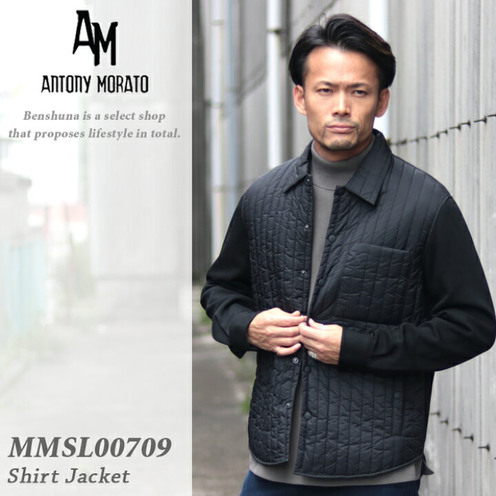 楽天市場】ANTONY MORATO アントニーモラート キルティング切替シャツ 