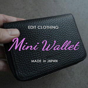 edit clothing GfBbgN[WO VNU[~jEHbg ED-802 Shrink leather mini wallet ubN zCg{ ~j z U[ {v {  Wbv t@Xi[ Y V{