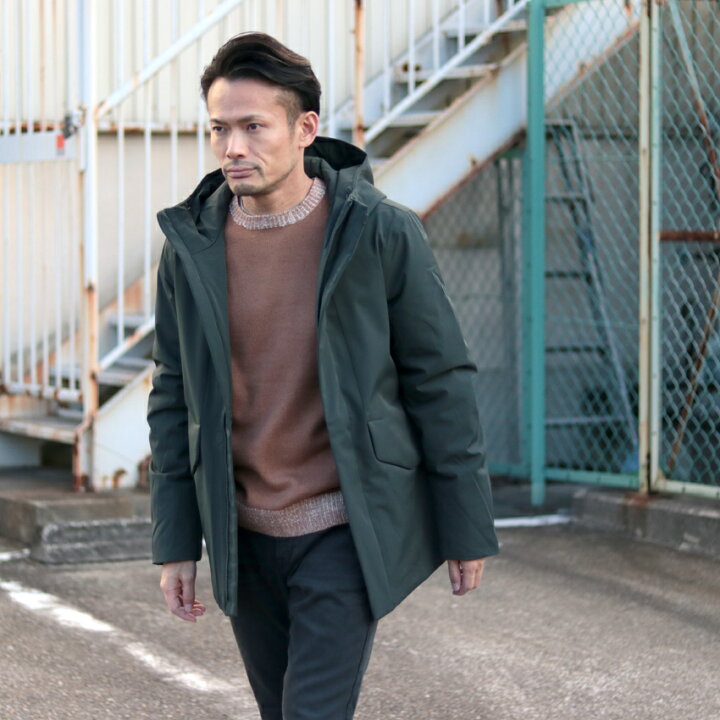 楽天市場】ELVINE エルヴァイン エコダウンブルゾン EV-330634 ダーク  