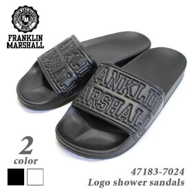 フランクリンアンドマーシャル FRANKLIN&MARSHALL エンボスロゴシャワーサンダル 47183-7024 サンダル メンズ サイズ40-42 カラー/ホワイト(f391) ブラック(f021)