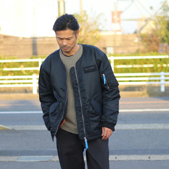 楽天市場】Liberaiders リべレイダース ノーカラーフライトジャケット 
