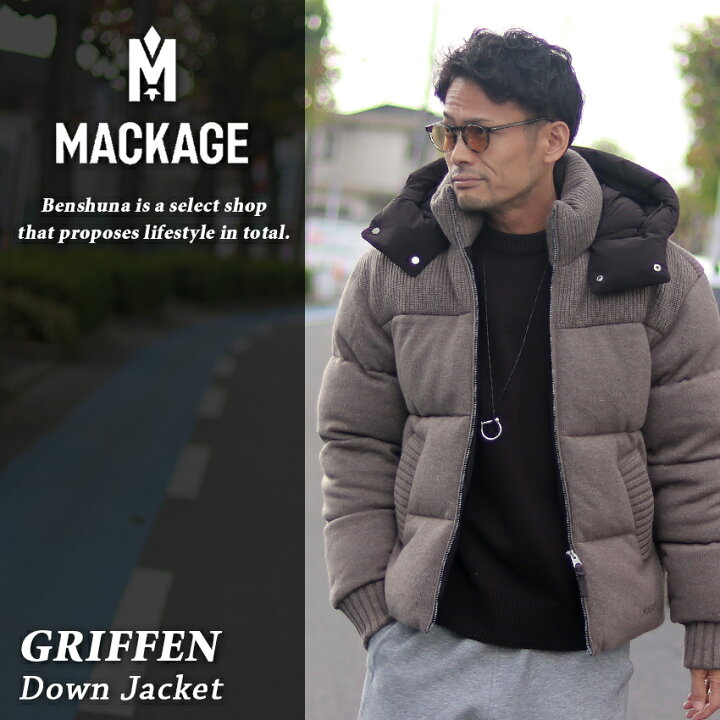 楽天市場】MACKAGE マッカージュ カシミア混ウール ダウンジャケット 