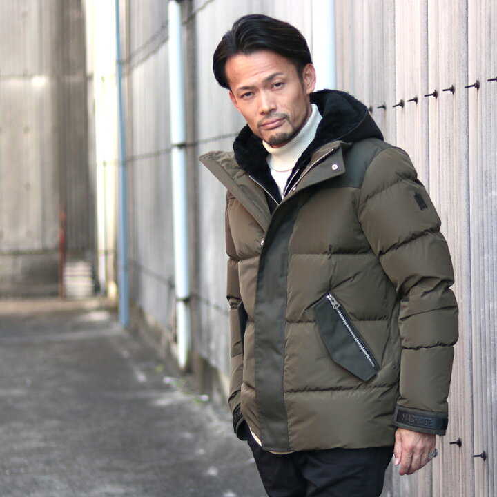楽天市場】MACKAGE マッカージュ ムートン レイヤード風ダウン  