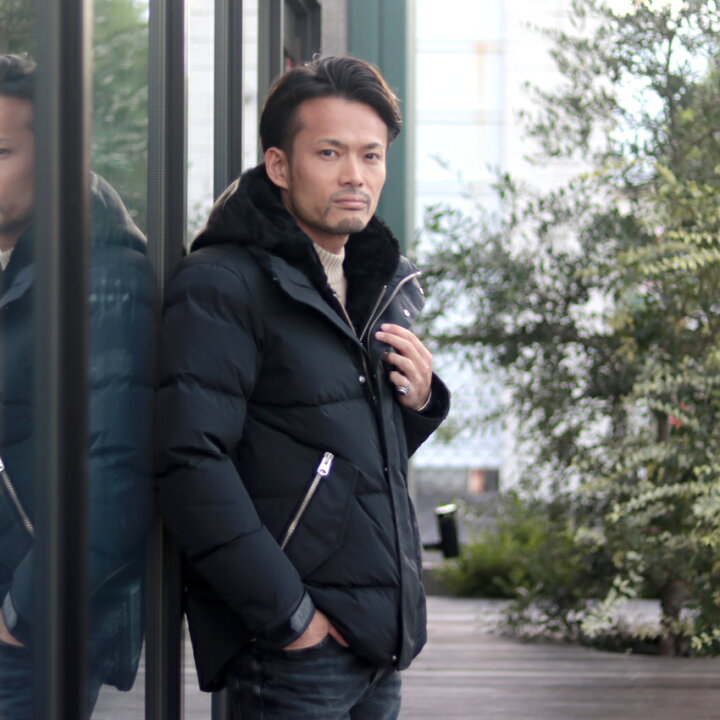 楽天市場】MACKAGE マッカージュ ムートン レイヤード風ダウン 